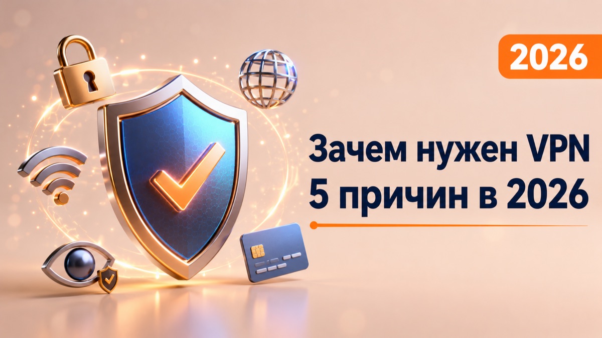 Зачем нужен VPN в 2026 году: 5 причин использовать VPN каждый день